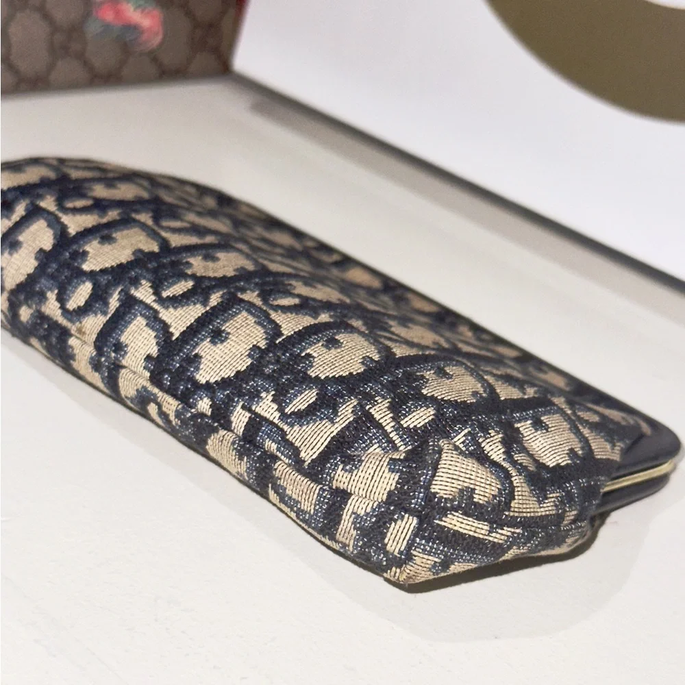 Vintage Dior Trotter Kisslock Wallet Pouch